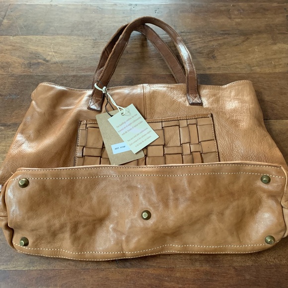 Costanza Rota Woven Distressed Leather Tote Bag - Picture 3 of 5